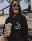 Iced Coffee Ghost Pullover - Halloween Tee Special