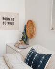 Born To Be Wild Canvas Banner | Handmade Wall Flag