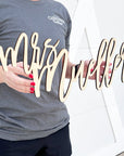 Teacher Last Name Sign