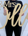Mr & Mrs Last Name Sign