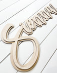 Custom 3D name sign