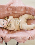 Just Peachy Muslin Quilt Mebie Baby