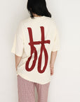 Short Sleeve Women's Bamboo Lounge Set | Milk & Window Pane forever french baby
