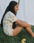 Girl's Bamboo Short Set | Lemon