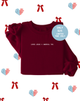 Loves Jesus + America, Too Sweatshirt - Limited Time Only