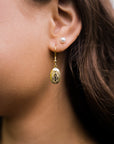 Miraculous Medal Earrings // Gold