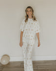 Women's Boxy Tee Lounge Set | Birthday Girl forever french baby