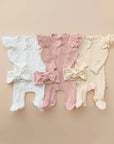 Organic Zip Footie Set | Pink