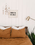 Born To Be Wild Canvas Banner | Handmade Wall Flag
