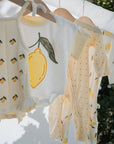 Short Sleeve Romper | Lemon