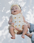 Knit Ruffle Romper | Lemon