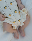 Knit Ruffle Romper | Lemon