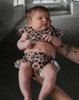Girl's Two Piece Swimsuit | Leopard