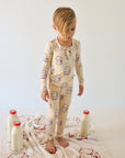 Bamboo Two Piece Pajamas | Milk