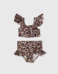 Girl's Two Piece Swimsuit | Leopard