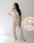 Women's Boxy Tee Lounge Set | Milk forever french baby