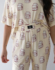 Women's Boxy Tee Lounge Set | Milk forever french baby