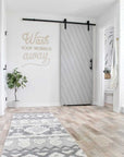 Wash Your Worries Away Wooden Sign