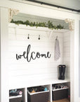 Welcome Wooden Sign