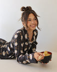 Women's Bamboo Button Up Lounge Set | Ramen