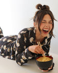 Women's Bamboo Button Up Lounge Set | Ramen