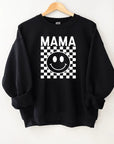 Mama Checkered Sweatshirt Saved by Grace Co.
