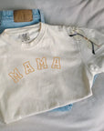 Mama Varsity Neutral Tee Saved by Grace Co.