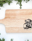 Personalized Vintage Santa Charcuterie Board Saved by Grace Co.