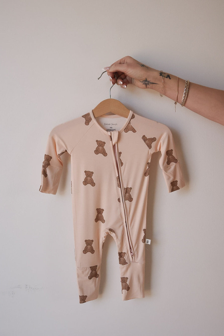 Bamboo Zip Pajamas | Lottie forever french baby