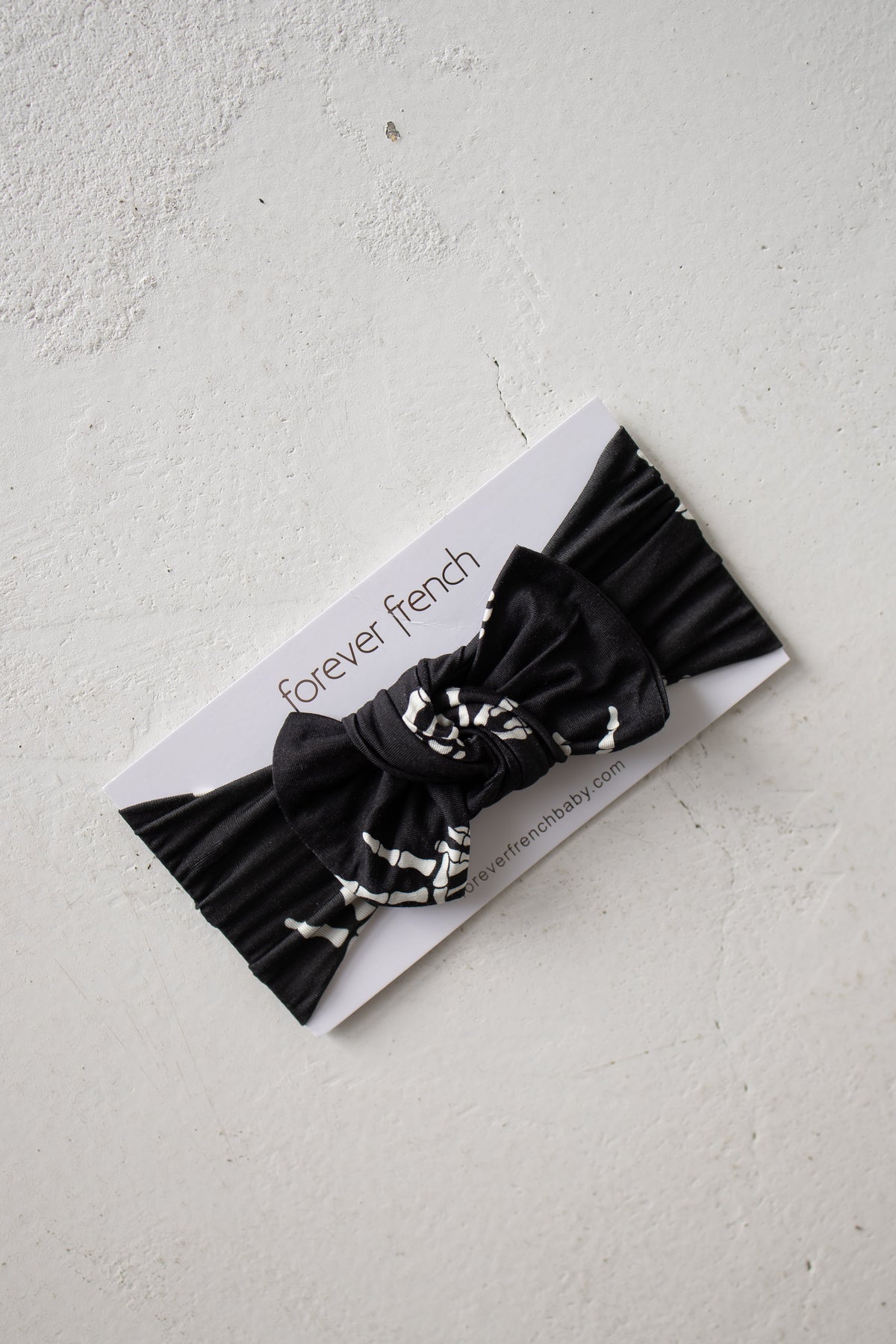 Bamboo Head Wrap | Midnight Skelly forever french baby