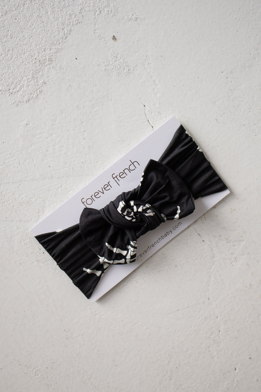 Bamboo Head Wrap | Midnight Skelly forever french baby