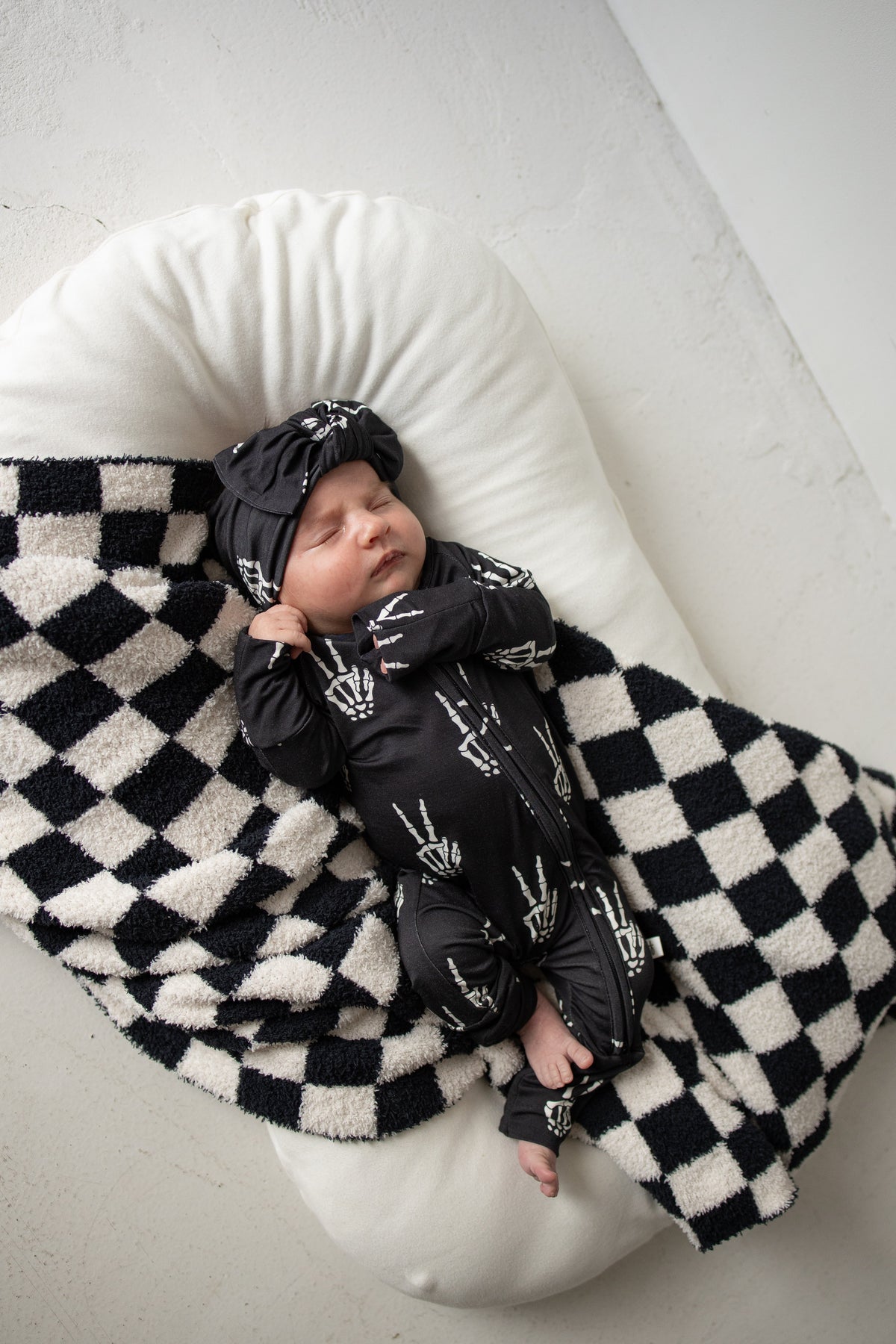 Bamboo Head Wrap | Midnight Skelly forever french baby