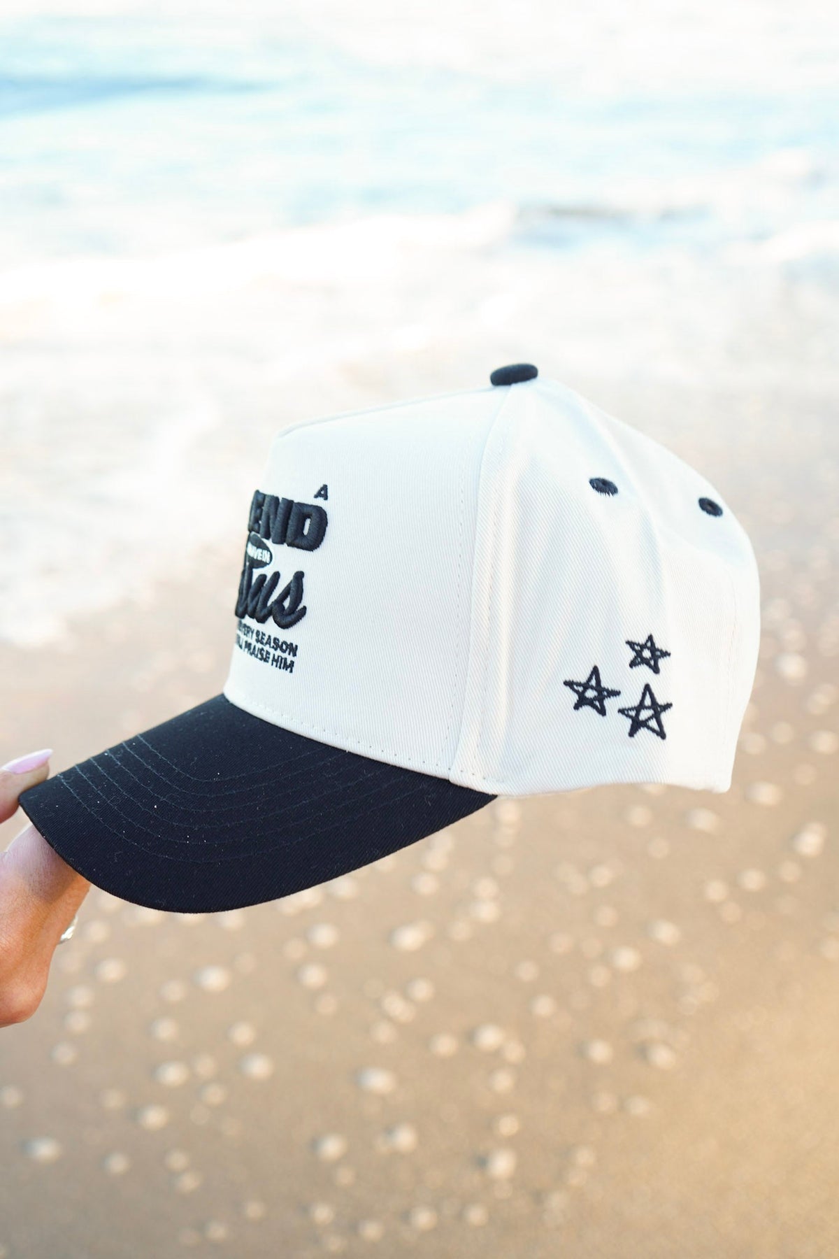 Friend in Jesus - Black Vintage Trucker Hat KenzKustomz