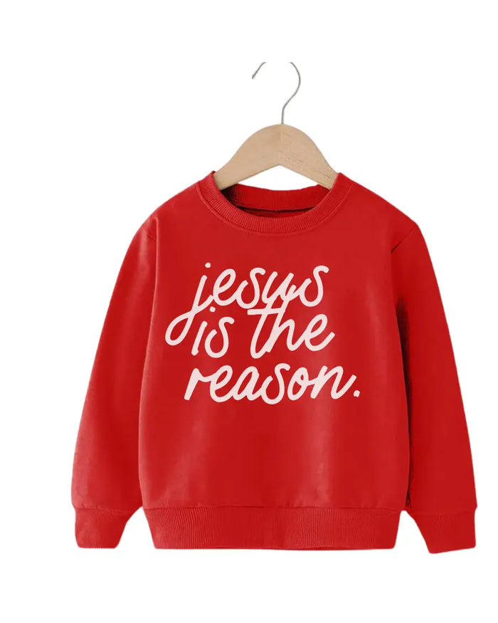 Jesus is the Reason Kids Pullover Saved by Grace Co.