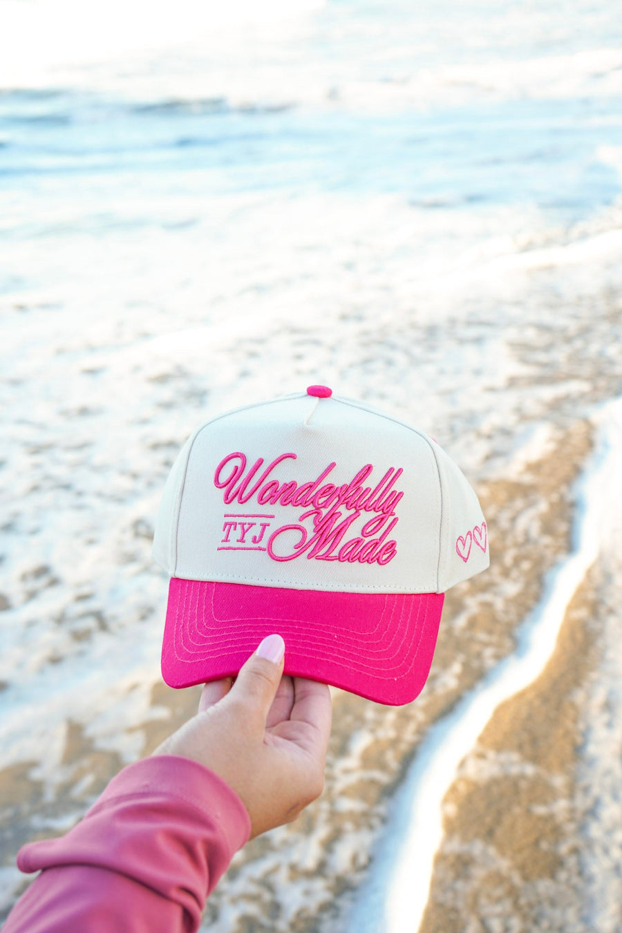 Wonderfully Made - Hot Pink Vintage Trucker Hat KenzKustomz