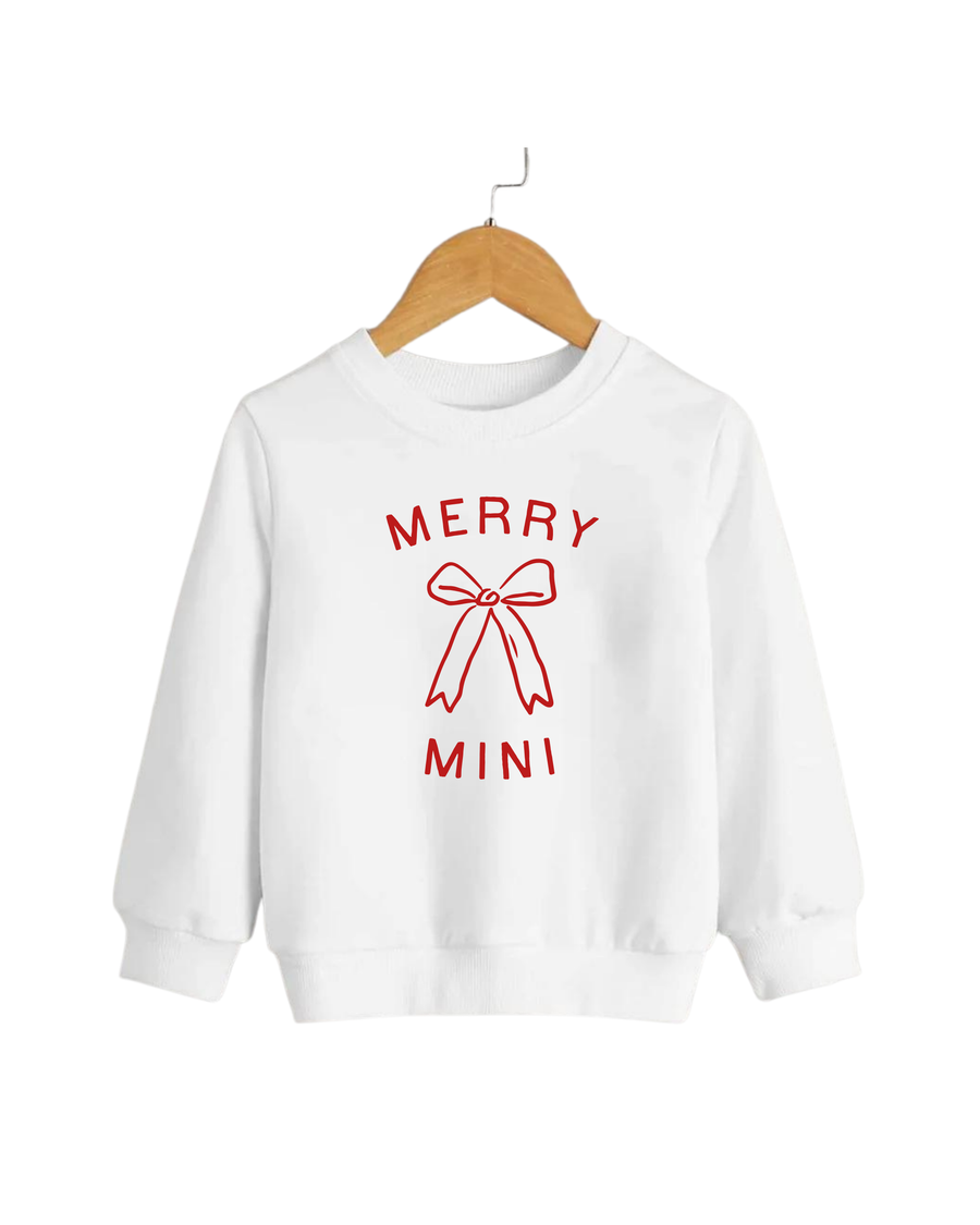 Merry Mini Bow Tee or Sweatshirt SBG Co.