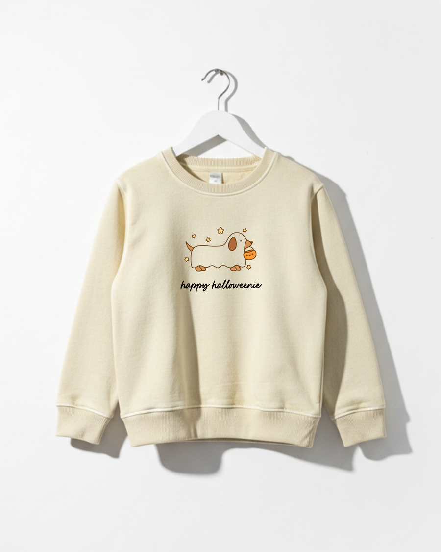 Happy HalloWEENIE Weenie Dog Kids Tee or Sweatshirt SBG Co.
