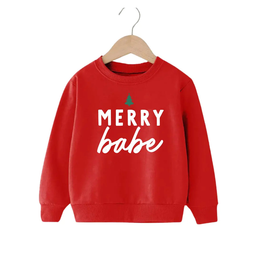 Merry Babe Tree Pullover Saved by Grace Co.