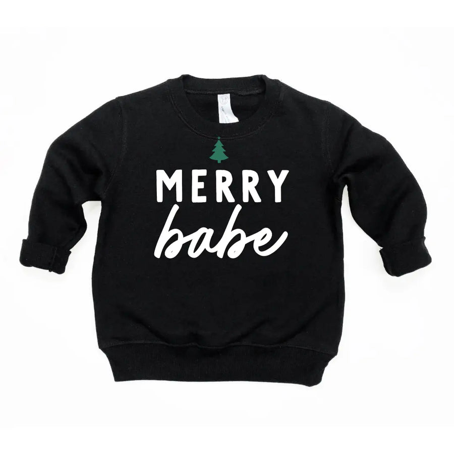 Merry Babe Tree Pullover Saved by Grace Co.