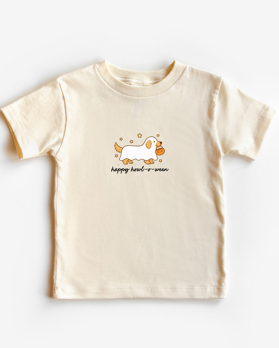 Happy HOWL-o-ween Golden Retriever Kids Tee or Sweatshirt SBG Co.