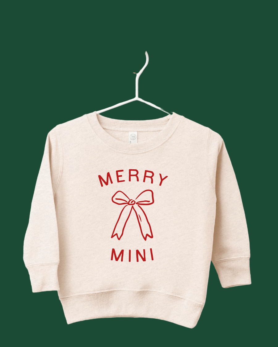 Merry Mini Bow Tee or Sweatshirt SBG Co.