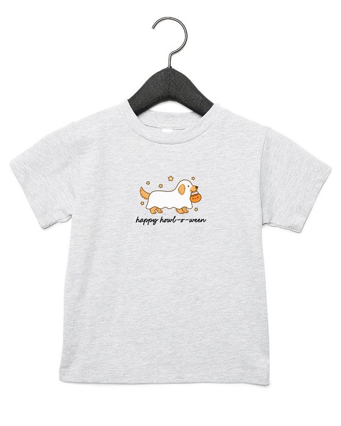 Happy HOWL-o-ween Golden Retriever Kids Tee or Sweatshirt SBG Co.
