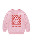 Mama's Valentine Checkered Pullover