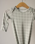 Bamboo Knotted Gown | Foggy Grid forever french baby
