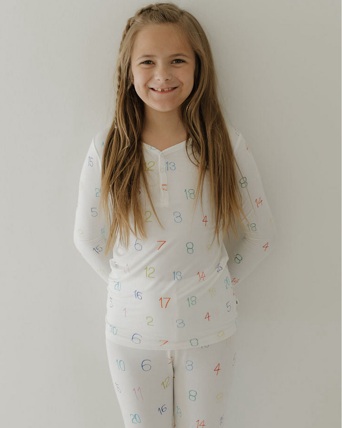 Bamboo Two Piece Pajamas | Autism Awareness | Charli Counts forever french baby