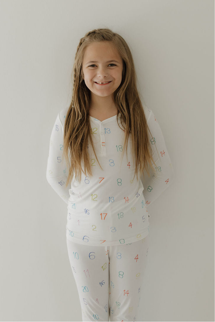Bamboo Two Piece Pajamas | Autism Awareness | Charli Counts forever french baby