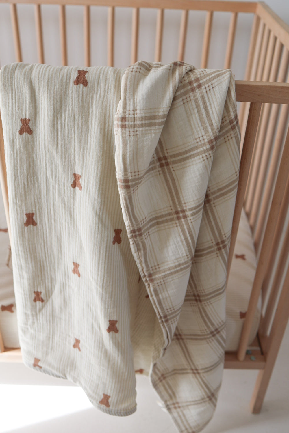 Muslin Quilt | Teddy &amp; Ellis Plaid forever french baby