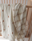 Muslin Quilt | Teddy & Ellis Plaid forever french baby