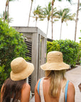 Raffia Bucket Hat with Charms