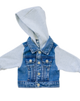 Mebie Baby Hooded Jean Jacket  on